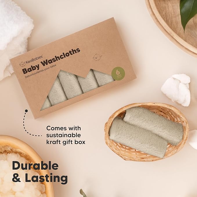 6-Pack Baby Washcloths