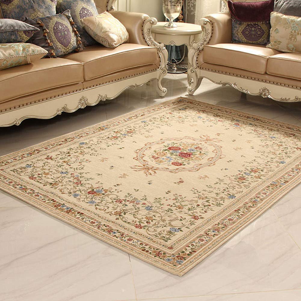 UKELER Royal Collection New Traditional Oriental Rug Home Decor Collection Floral Rugs Carpet for Bedroom, 4' x 6', Euro Romance