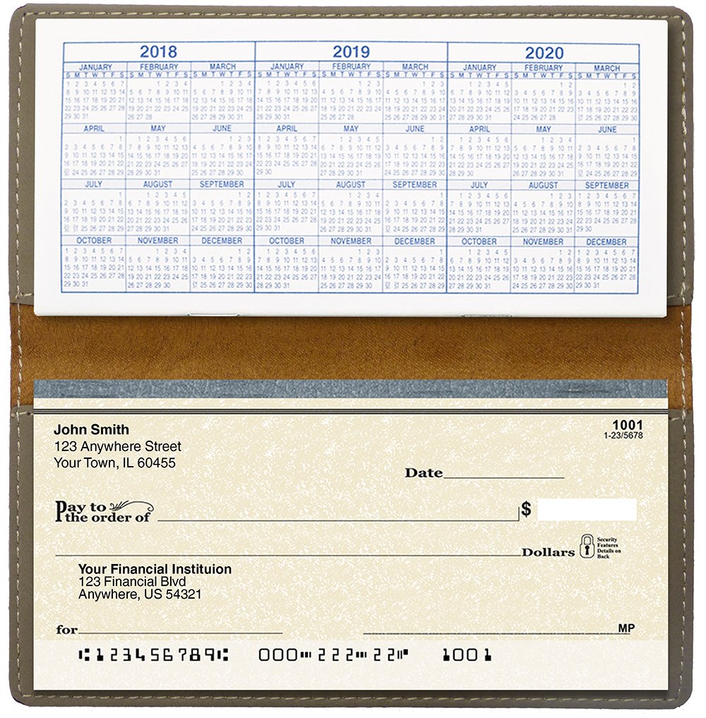 CAROUSELCHECKS Cat Tails Laser Engraved Leatherette Checkbook Cover