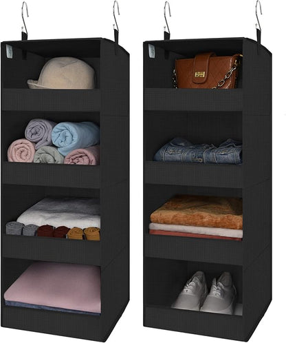 GRANNY SAYS 4-Shelf Hanging Organizer, Closet Hanging Shelves, Closet Hanging