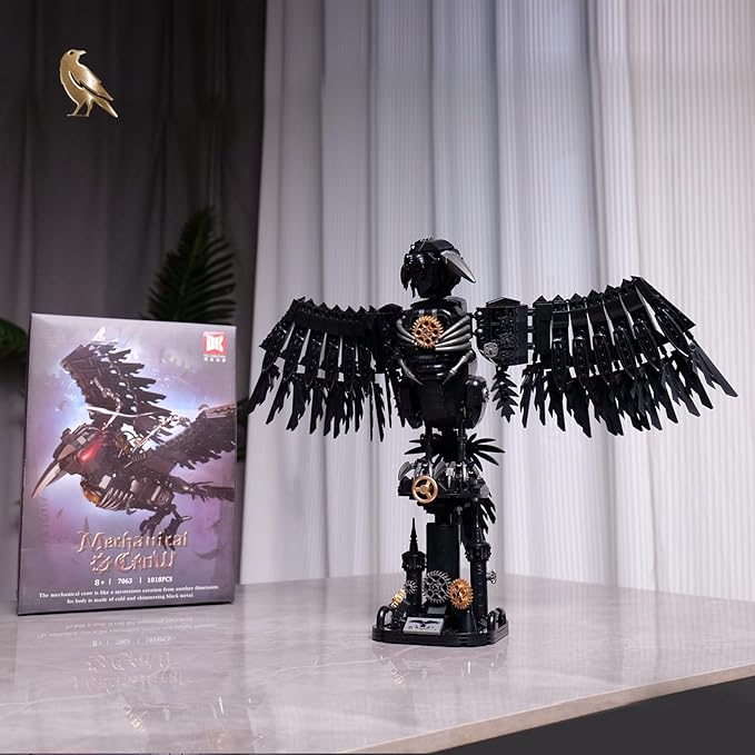 Ideas Magic Raven Building SetCompatible with Lego Mainstream Brands Adults Collectible MOC Bird Model STEM Toy for Anime Fans Home DecorCreative Gift for Kids Boys &amp Girls 8-16 (1018 PCS)