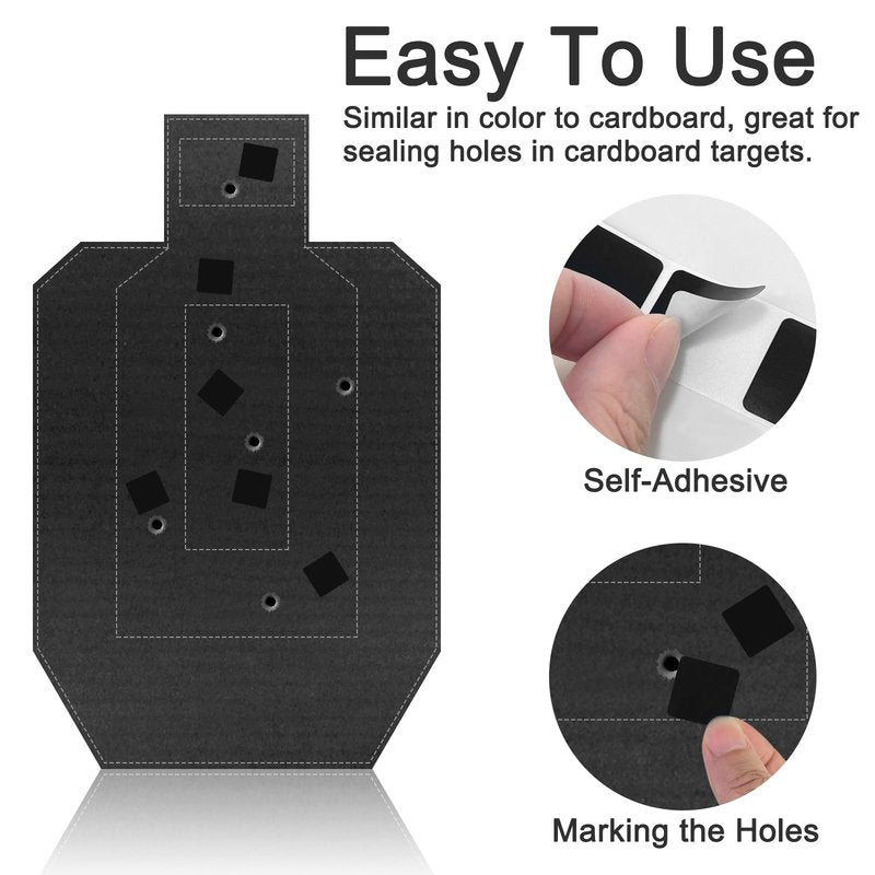 Egaageoi 0.87" Self-Adhesive Target Pasters for Shooting Training, Target Practice, Archery Range - with Writable Surface, Weather-Resistant Hold - Compatible with USPSA, IPSC, IDPA - 1/2/4000 Count