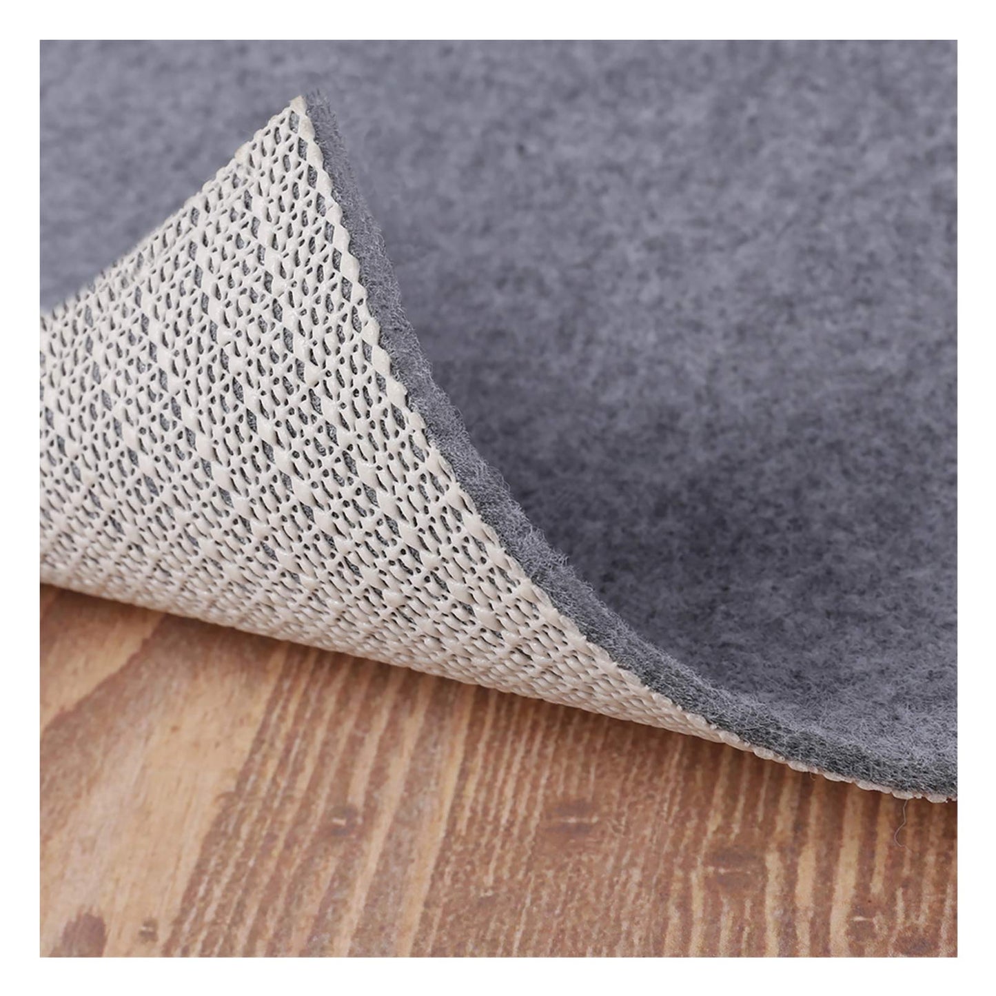 Non Slip Rug Pad Grippers - 2x4 Ft, 1/8" Thick, (Felt + Rubber) Double Layers Area Carpet Mat Tap, Provides Protection and Cushioning for Hardwood or Tile Floors