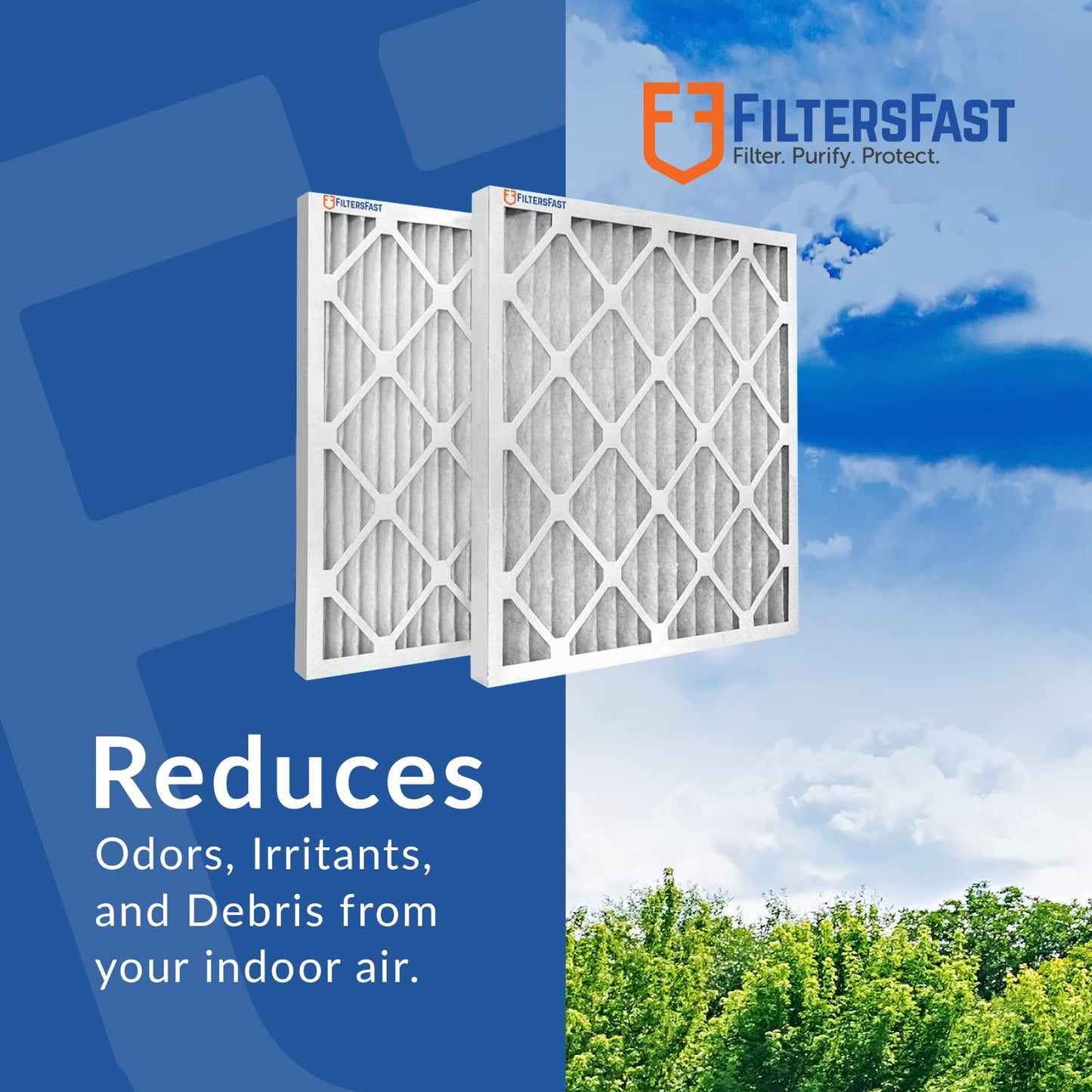Filters Fast 30x30x1 Air Filter MERV 11, 1" AC Furnace Air Filters, Made in the USA, Actual Size: 29.5"x29.5"x0.75, 6 Pack