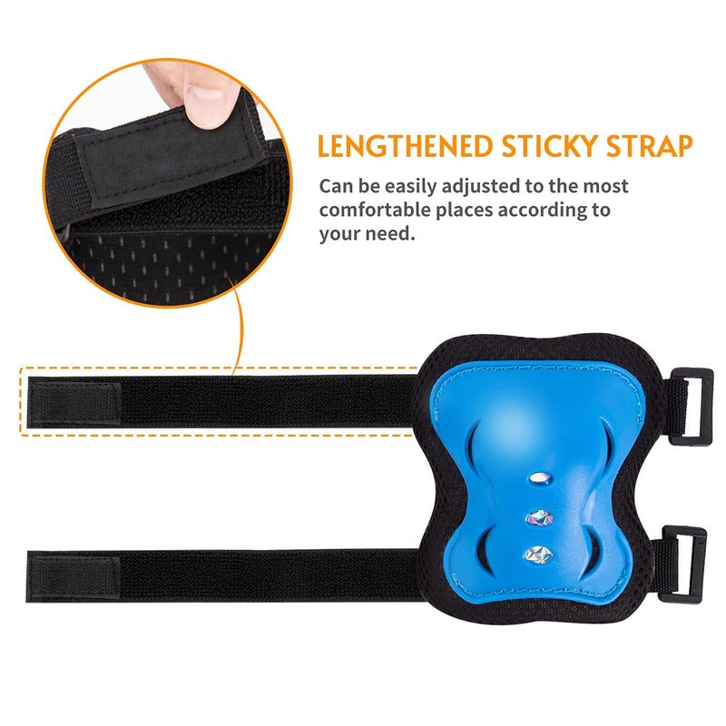 Youth/ KidsKnee Pads Elbow Pads Wrist Guards Protective Gear Set for Child Roller Skates, Cycling, Inline Skating, Scooter Skateboard, BMX Bike, Riding, and Multiple Outdoor Sports Activities