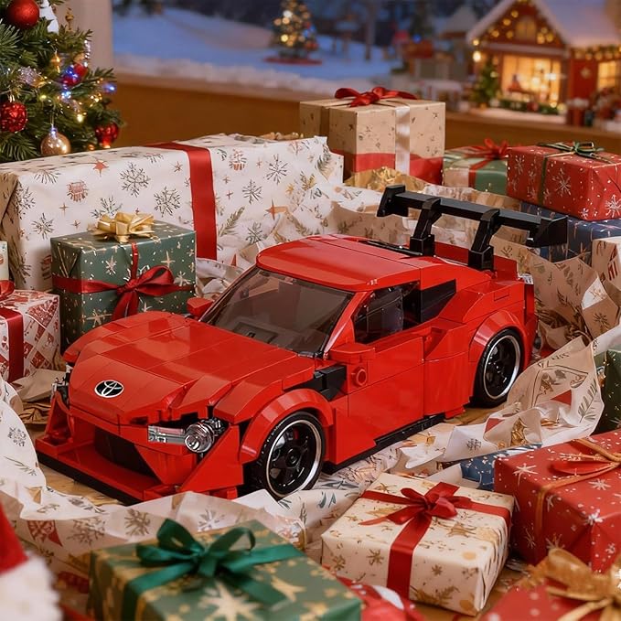 GT86 Building Blocks Car Toys Set 417 Pieces 1:32 Scale Model Speed Car with Display Case Builting Bricks Toy Kit for Teenagers &amp Adults People for Ages 14+ for BrithdaysChristmas