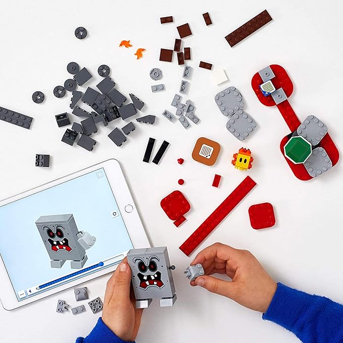 LEGO Super Mario Whomp’s Lava Trouble Expansion Set 71364 Building Kit Toy for Kids to Enhance Their Super Mario Adventures with Mario Starter Course (71360) (133 Pieces)