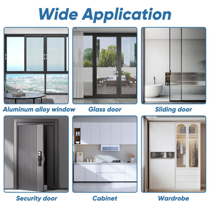 YoleShy 33 Ft Brush Weather Stripping Door Seal Strong Self-Adhesive Weather Stripping Window Seal Soundproofing Windproof Dustproof 0.35 in Wide x 0.2 in Thick, Grey