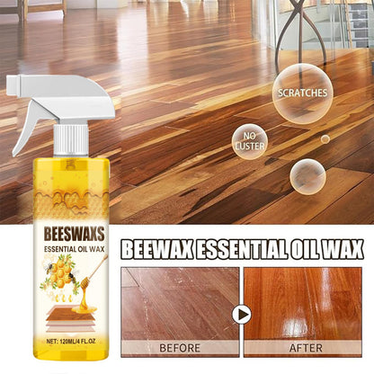 Quatrel Wood Polish Spray,Essential Oil Wax,Polish And Cleaner,Natural Wood Polish Spray For Living Rooms,Kitchens,Wood Furniture Floors (2PCS)