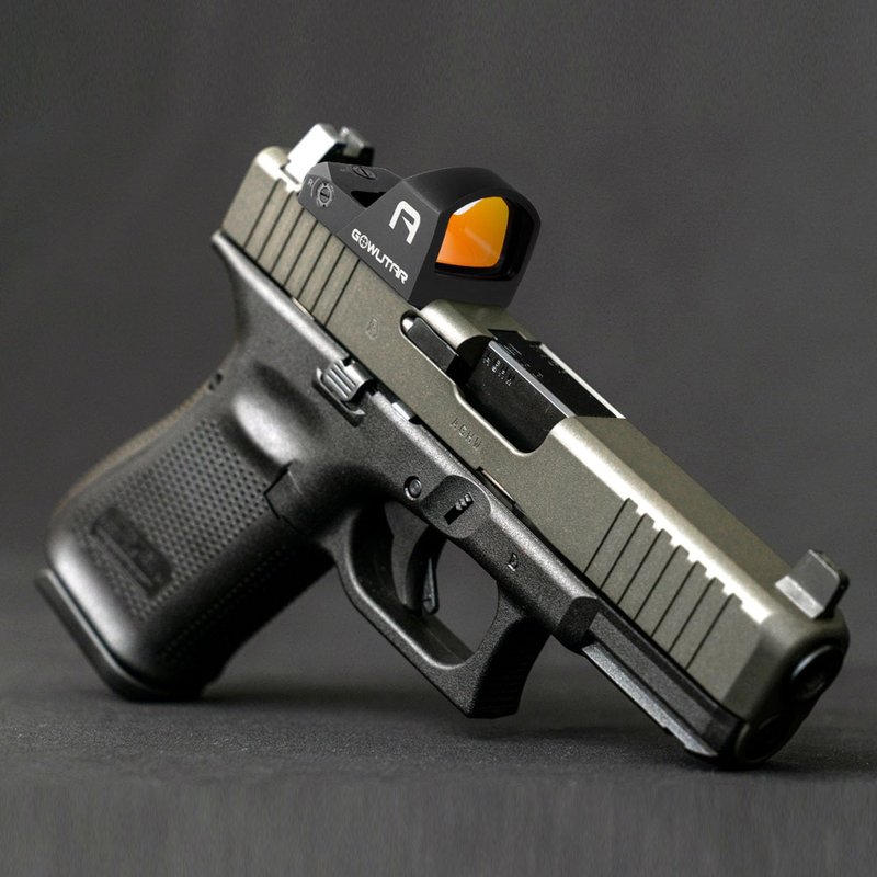 GOWUTAR A20C Multiple Reticles Red Dot Sight - RMR Footprint Red Dot Optic with Shake Awake Function / 2 MOA Dot & 38 MOA Circle Pistol Reflex Sights Designed for Full-Sized Handguns