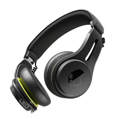 Skullcandy Icon ANC Wireless On-Ear Bluetooth Headphones, Active Noise Cancelling, 60 Hours Battery, Sweat Water Resistant, Foldable Durable Travel Ready, Microphone for iPhone Android - True Black
