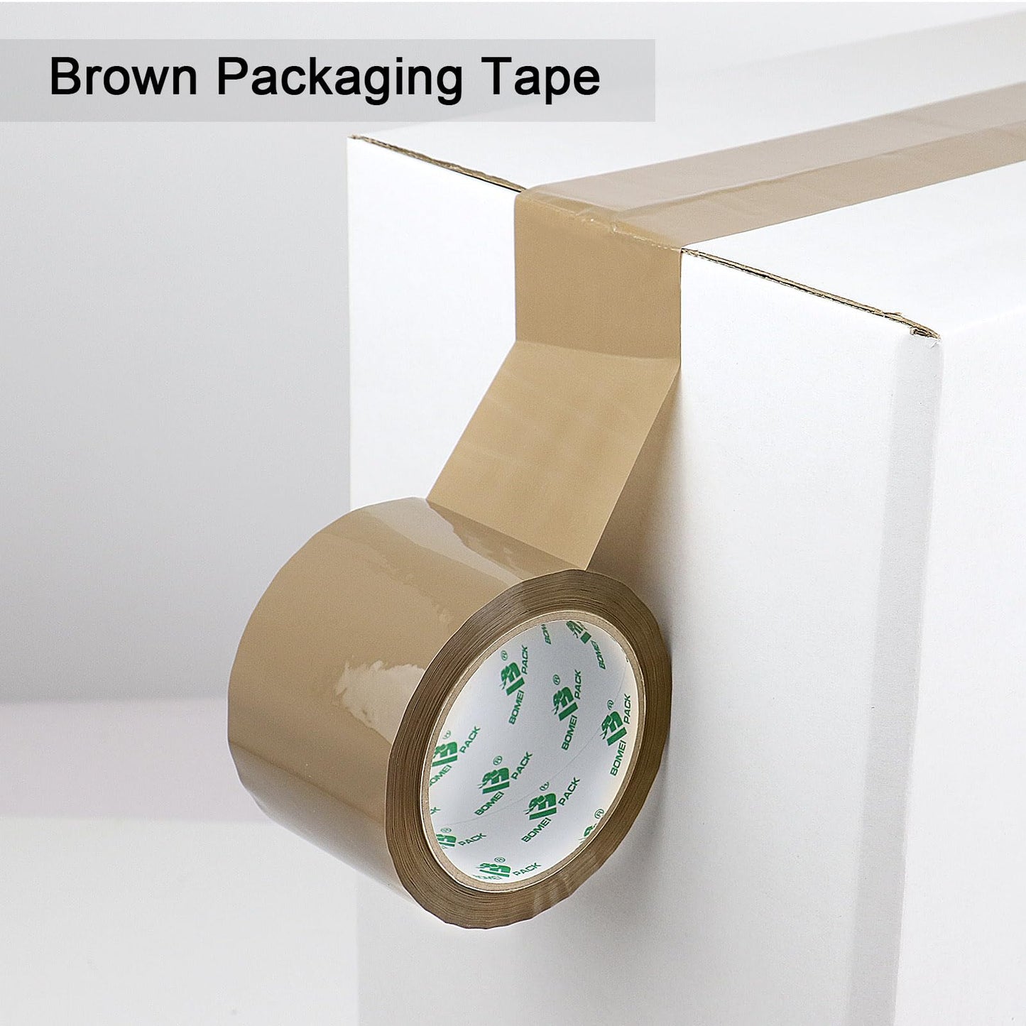 BOMEI PACK Brown Packing Tape 3 inch Wide, 12Rolls Heavy Duty Brown Packing Tape Refills Rolls for Moving Boxes, Shipping and Storage, 2.7 Mil x 60 Yards