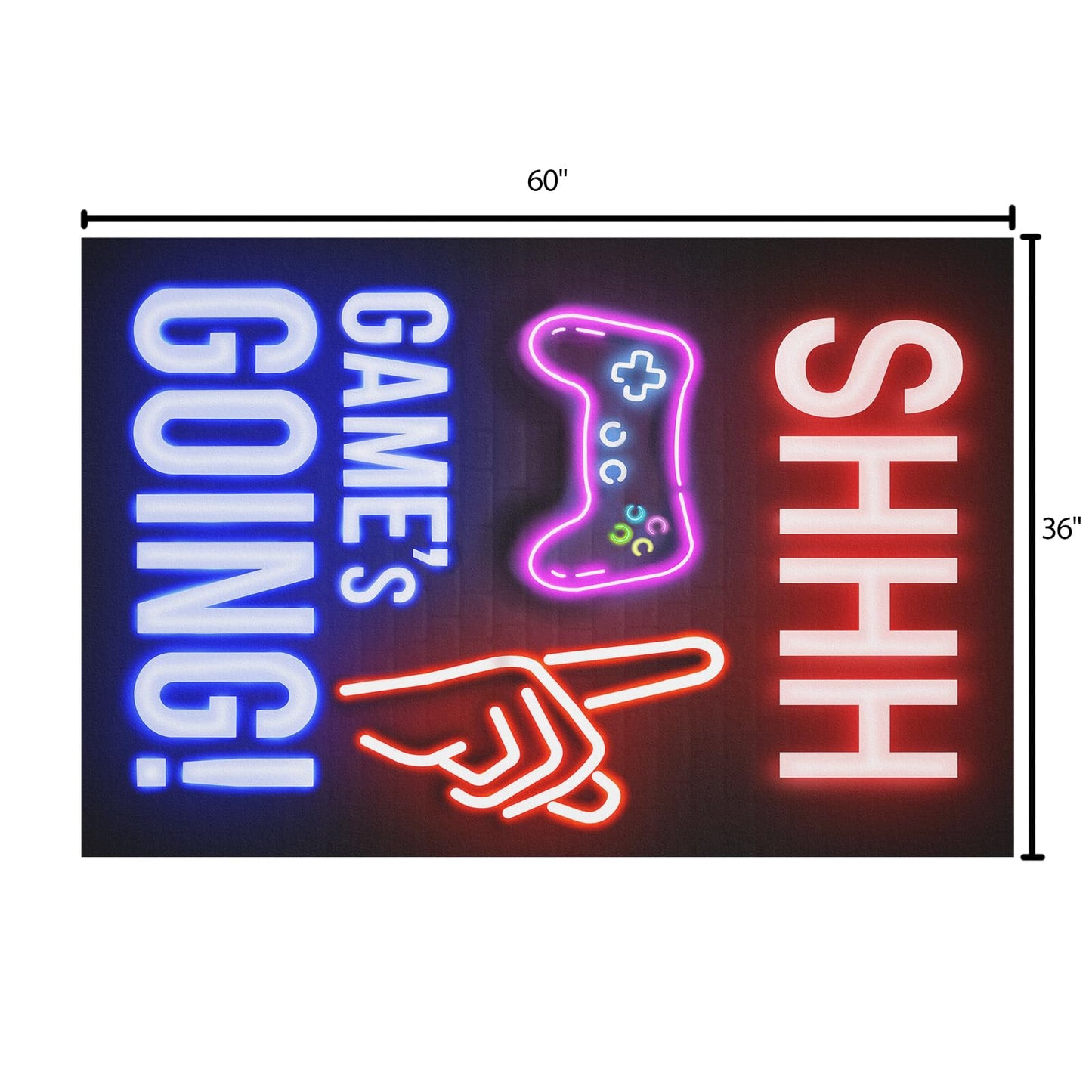Osimiccp Gaming Rug for Room,3'x5' Non Slip Cool Gamer Rugs for Bedroom Livingroom Game Room Decor