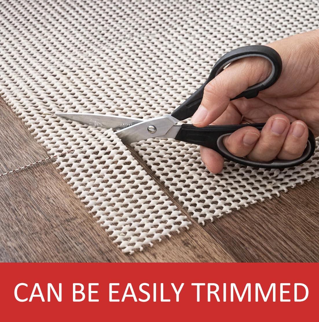 Home Must Haves Anti-Slip Strong Hold Firm Grip Non-Slip Rug Pad (0.125"), Beige, 2x18 Feet, RP2-2x18