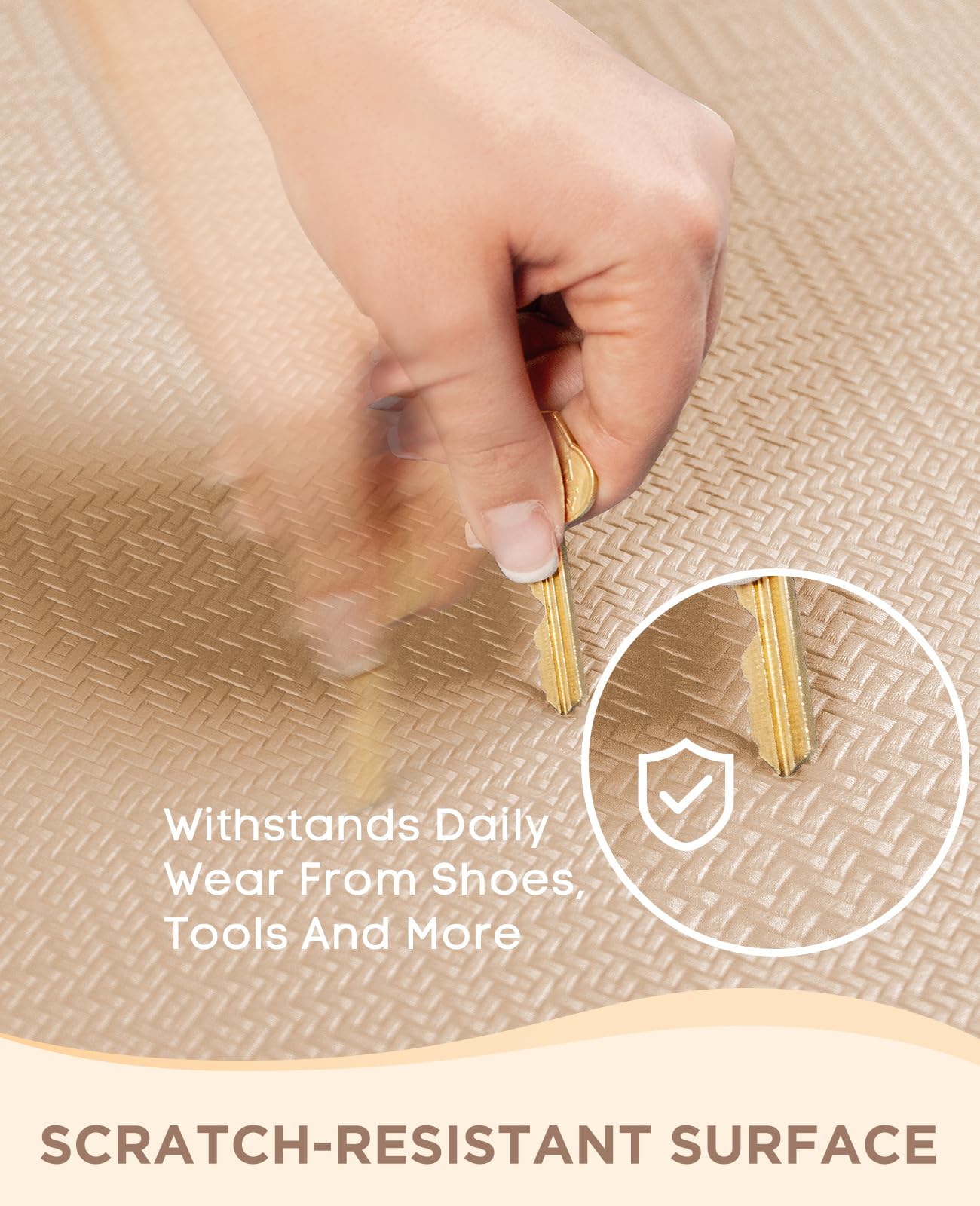 Ophanie Kitchen Mats for Floor,3/4 inch Thick,20x32 Anti Fatigue Cushioned Mat with 99+ Pairs of Anti-Slip Bottom Ridges,Kitchen Rugs,Waterproof,Comfort Ergonomic Standing Mat for Office,Home,Sink