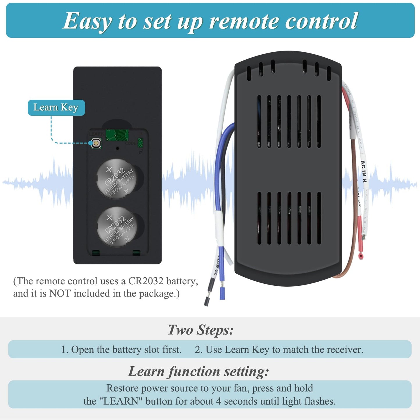 Smart WiFi Ceiling Fan Remote Control Kit, Universal 3 Speed Ceiling Fan Control with Dimmer, Compatible with Alexa, Google Assistant and Smart Life App, Remote Control Timing