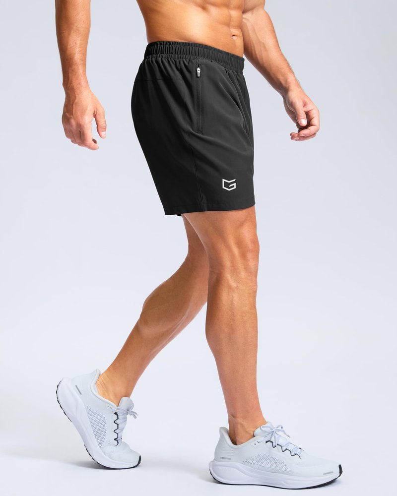 G Gradual Men's Athletic Running Shorts with Zipper Pockets Quick Dry 7"/ 5"/ 9" Workout Gym Shorts for Basketball Hiking(Mint Moment,9XXL)