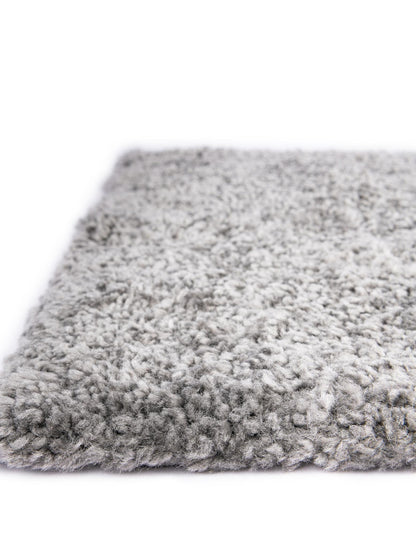 Rugs.com Solid Frieze Collection Rug – 8x10 Gray Shag Rug Perfect for Living Rooms, Large Dining Rooms, Open Floorplans