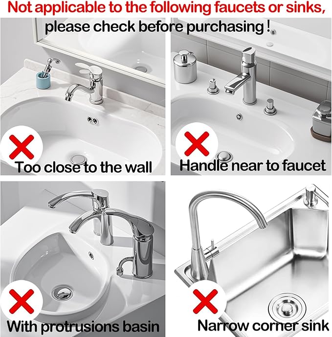 Mini Splash Guard 8.3" Dual-Sided Faucet Splash Guard Small Faucet Handle Drip