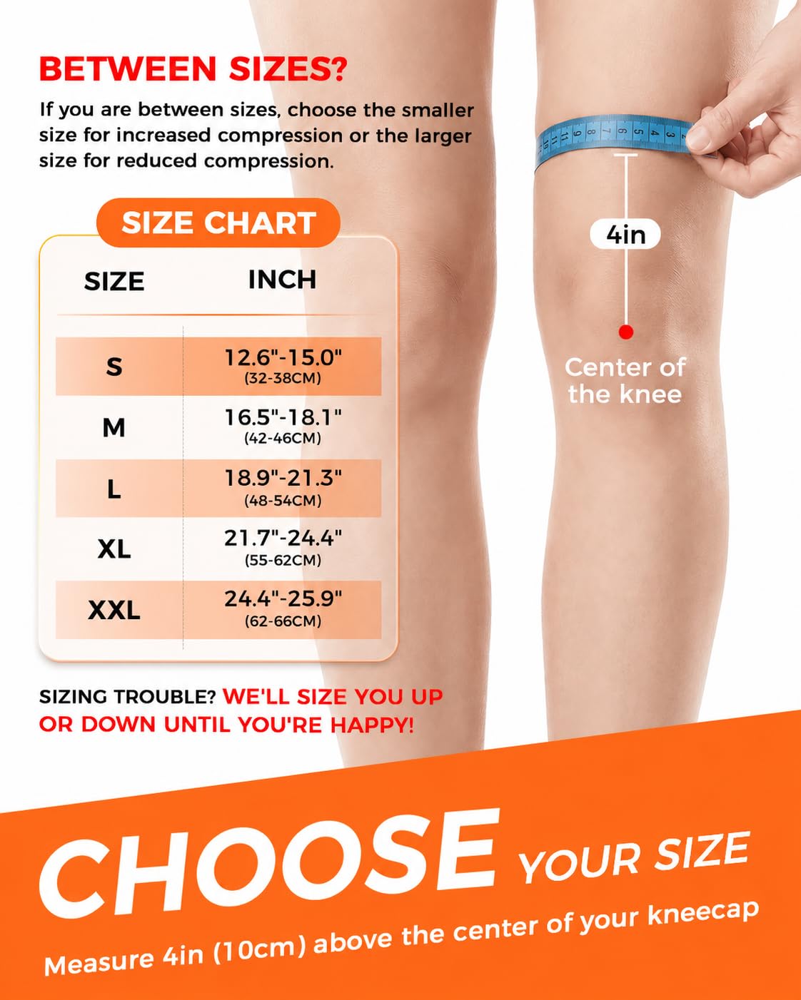 changenow Upgraded Medical-Grade Knee Brace for Women and Men,[Ultra Breathable & V-Straps] Knee Support with Side Stabilizers,for Meniscus Tear,Knee Pain,Arthritis,MCL,ACL Injuries-Knee Wrap(Large)