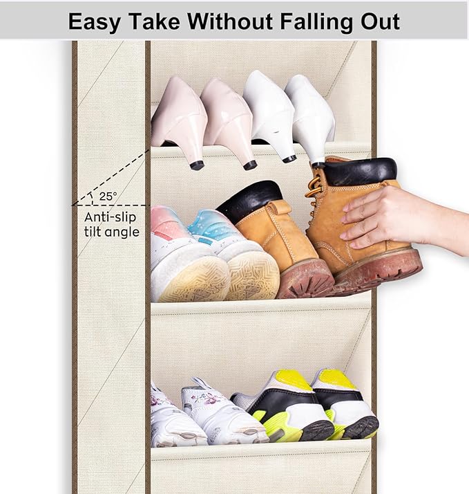 SLEEPING LAMB Over The Door Shoe Organizer
