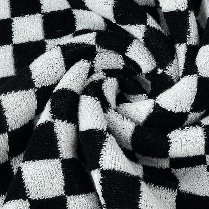 Jacquotha Black and White Hand Towels 4 Pack, Cotton Decorative Bathroom Hand