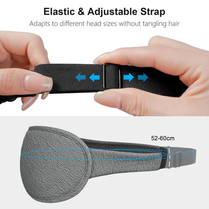 Gritin 100% Blackout Sleep Eye Mask for Women Men, Zero Pressure Sleeping Mask - Ergonomic Design 3D Cutout Eye Movement and Eyelash Friendly Night Blindfold, Ultra Soft Comfortable for Sleeping