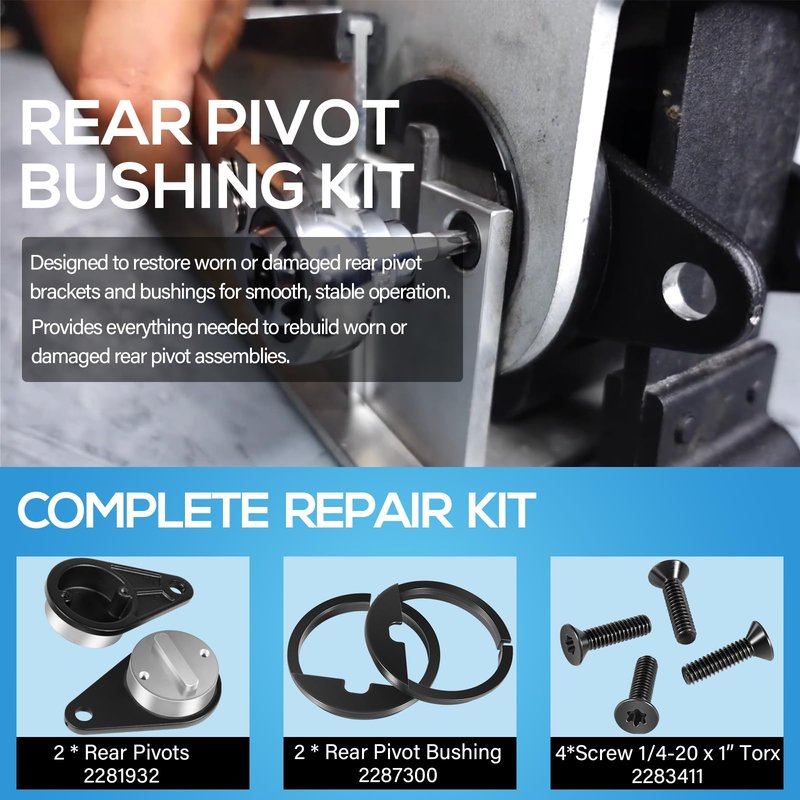 Pivot Brackets & Pivot Bushings Repair Kit Engine Rear Pivot Bushing Kit Fits for Minn Kota Ultrex & Fortrex Trolling Motors, Replaces for 2281932 2287300 2283411