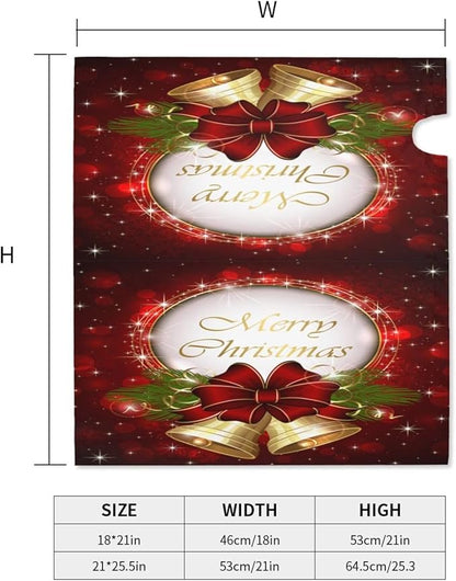 Christmas Mailbox Covers Merry Christmas Bell Snowflake Magnetic Letter Post Box Cover Standard Size 21 x 18 Inch Garden Yard Home Decorative