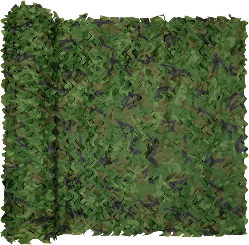 Camo Netting Bulk Roll - Camouflage Ghillie Hunting Blind | Woodland Camo 5x9.8ft for Camping & Decor