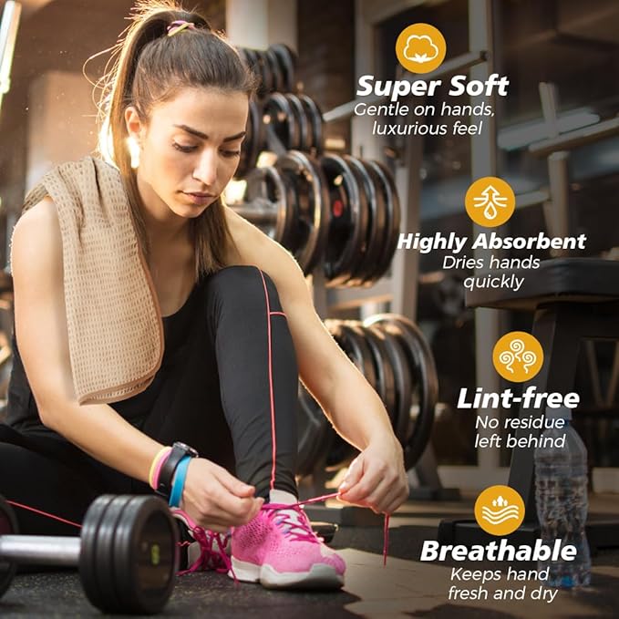 HOMEXCEL 4 Pack Gym Towels, Microfiber Yoga Towels