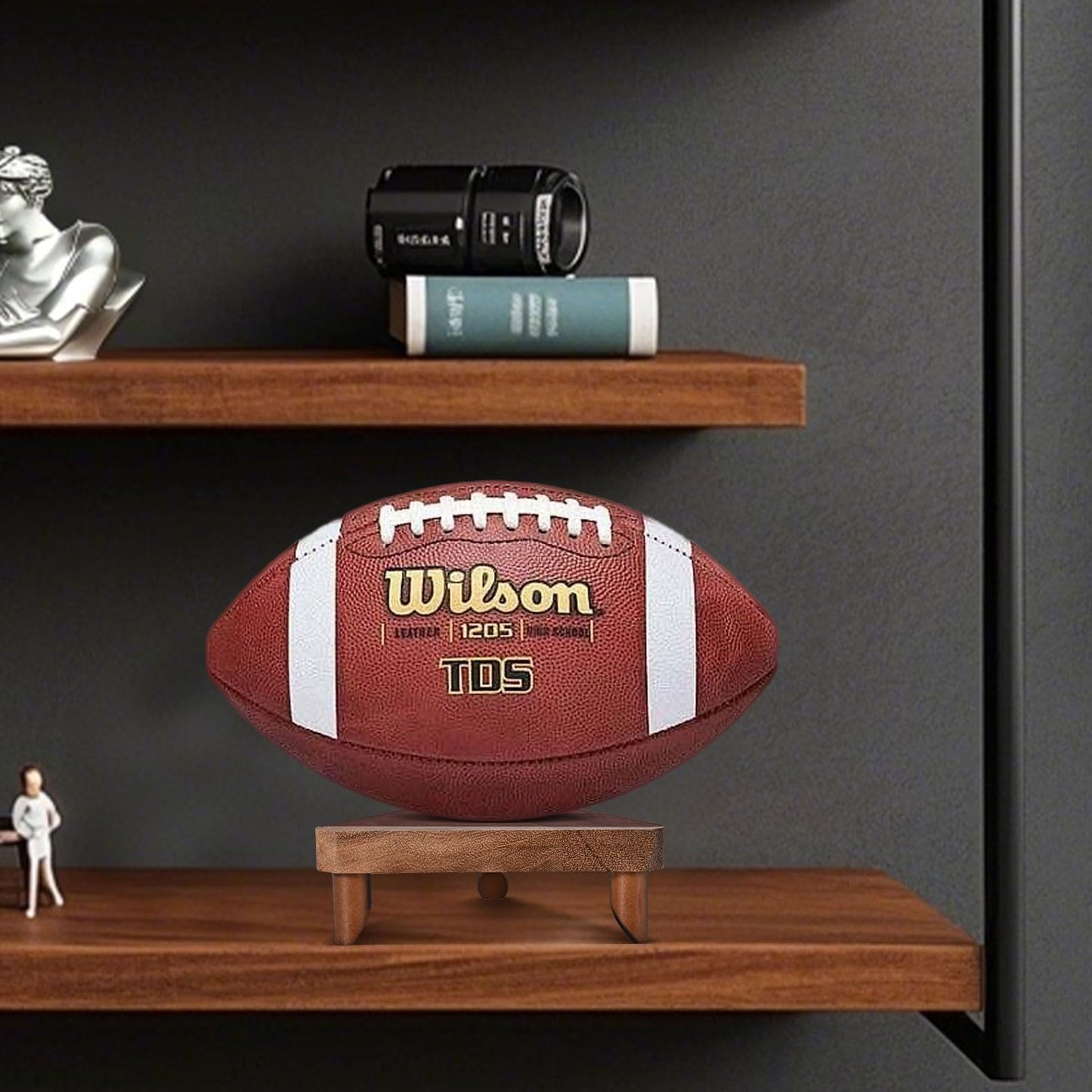 CRNHIGY Ball Racks, Soccer Racks, Basketball , Volleyball Souvenir Display , made of walnut wood