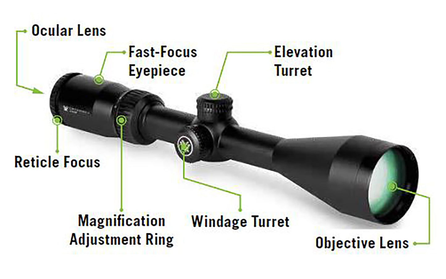Vortex Optics Crossfire II 3-9x40 SFP Riflescope V-Plex MOA , black