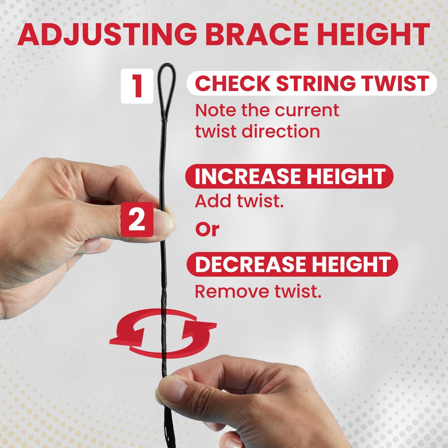 Legend Recurve Bow String - Dacron Bow String Replacement - Traditional Bowstrings - Recurve Bow Archery Accessories - Archery Equipment for Recurve Bows - Bowstring AMO 64 inch - 12 Strands