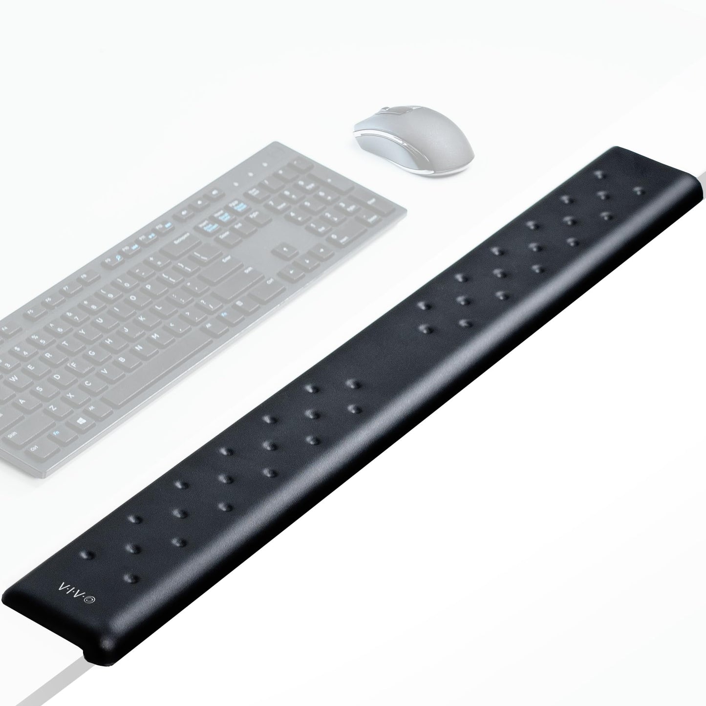 VIVO Ergonomic Long 30” Wrist Pad, Non-Slip Memory Foam Arm Rest for Desk, Elbow Cushion with L-Shaped Edging, Black, DESK-WR30