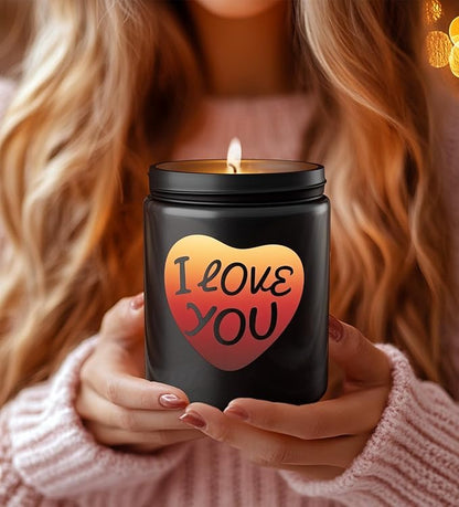 Christmas Candles,Christmas Gifts for Women, Rose Scent Candles, Holiday Candle Gifts for Mom,Perfect for Xmas,New Year,Winter Décor,Over 40 Hours of Burn Time, 100% Soy Wax