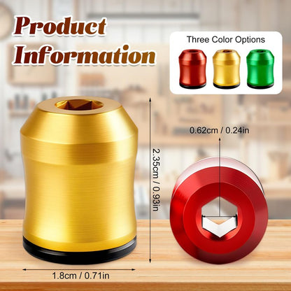 3PCS Upgrade Screwdriver Head Magnetic Ring, Strong Magnetic Screw Holder Ring for Power Bits & Hex Screwdrivers, Removable Household Tool Metal Screw for Power Tools, Mechanics & Carpenters (Mix)