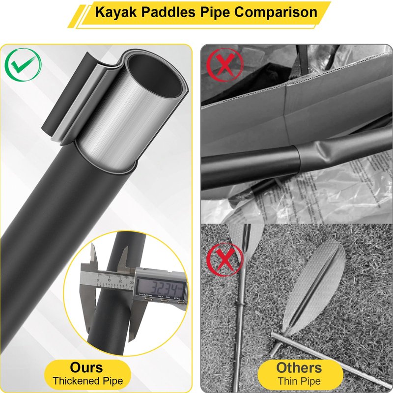 Frebuta Kayak Paddle for Adults,70 to 96in Paddle Board Paddles Telescopic Frosted Pipe Shaft Kayaking Boating Canoeing with 1 Free Paddle Leash Double Oar Float Paddle Sturdy Durable Extendable