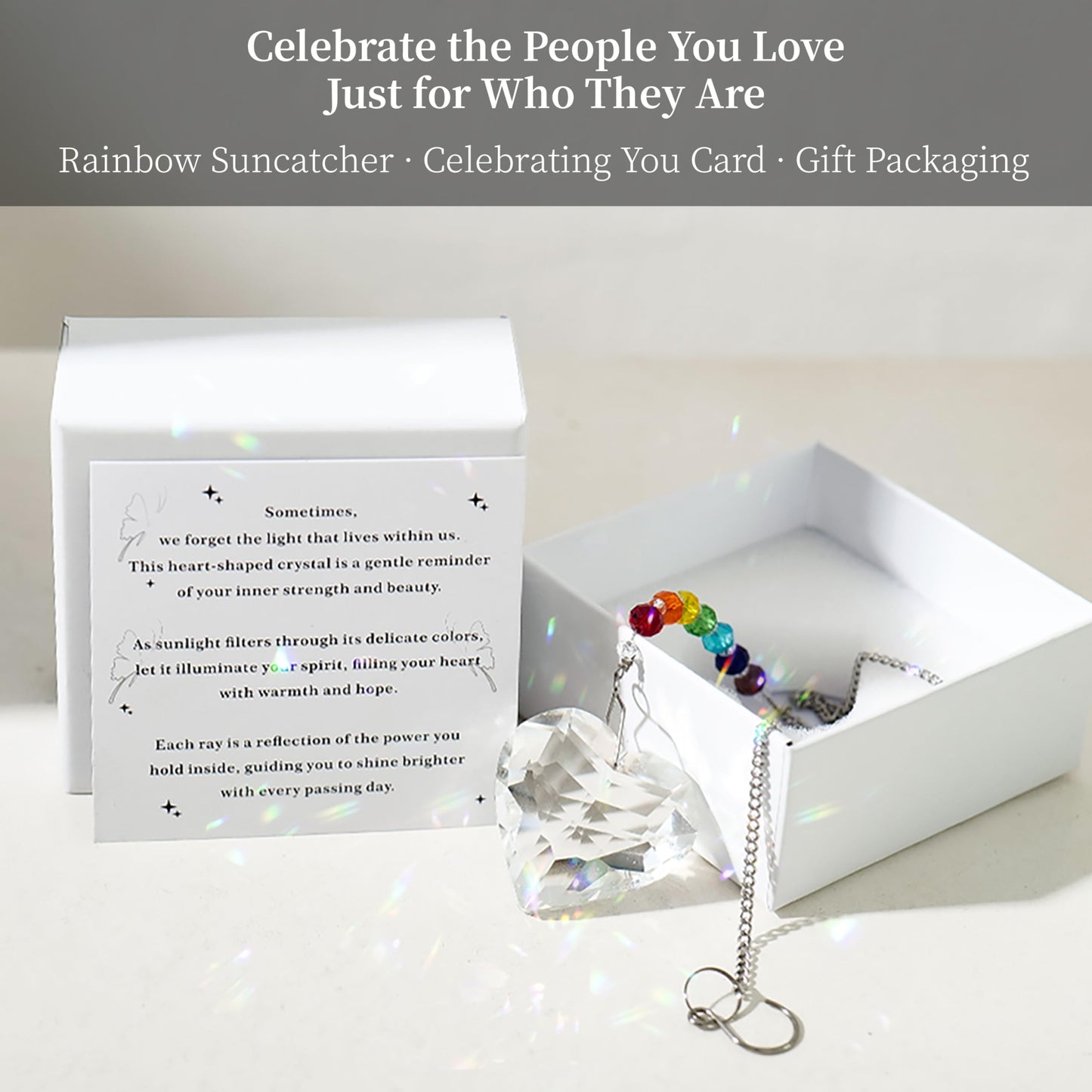 Hegelda Birthday Gifts for Women Friendship,Valentines Day Inspirational Gifts for Her Friends Coworkers Girlfriend Wife Mom Daughter Sister Aunt Crystals Suncacther