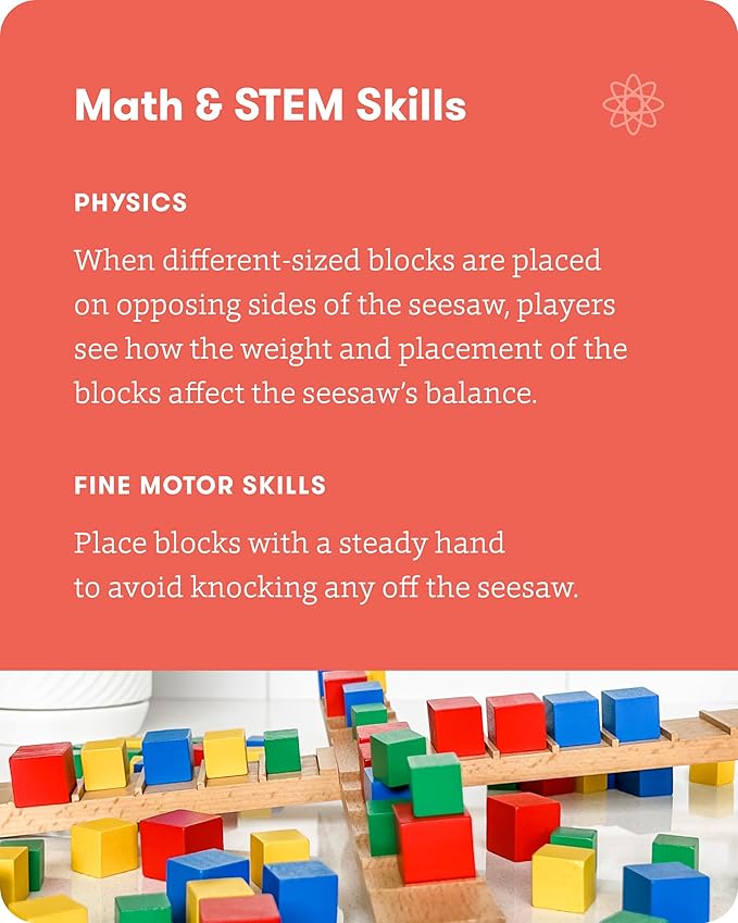 SimplyFun Kilter - The Educational Game of Levers &amp Motion - Hilarious Family Fun with an Introduction to Physics &amp Predicting Outcomes - Kids Game - 2 to 4 Players - Ages 8 &amp Up