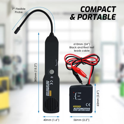 Automotive Circuit Tester, Car Repair Cable Circuit Wire Tracers Analyzer Short Open Finder Fault Tester Electrical Checker Detector Probe DC 6-42V Car Diagnostic Tool
