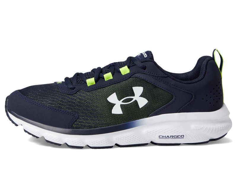 Under Armour Men's Charged Assert 9, (404) Midnight Navy/Yellow Ray/White, 9.5