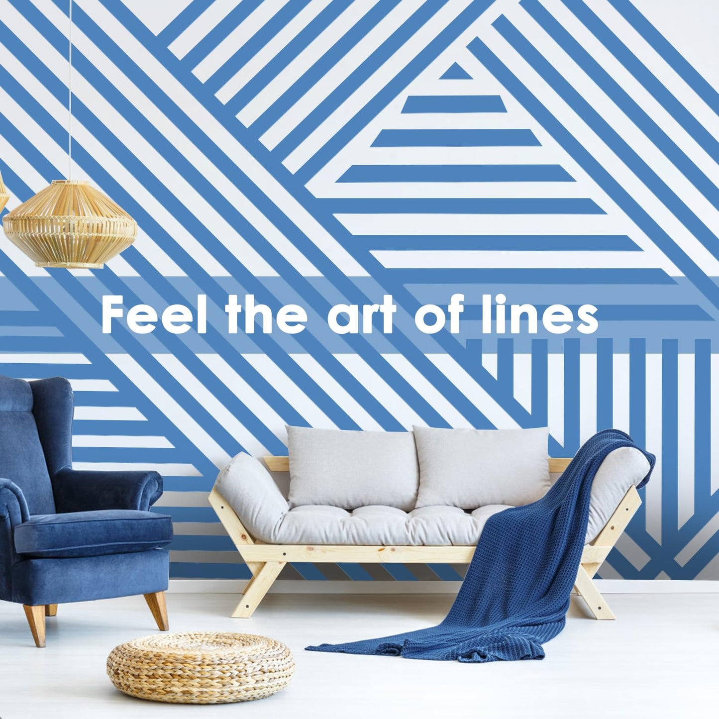 Peoin Blue Painters Tape 1.5 Inch Bulk, 32 Roll Painting Tape Blue Masking for Painting Wall DIY Edge, Paint 1.41 Inch 55 Yards X 32 Rolls 1760 Total Yards