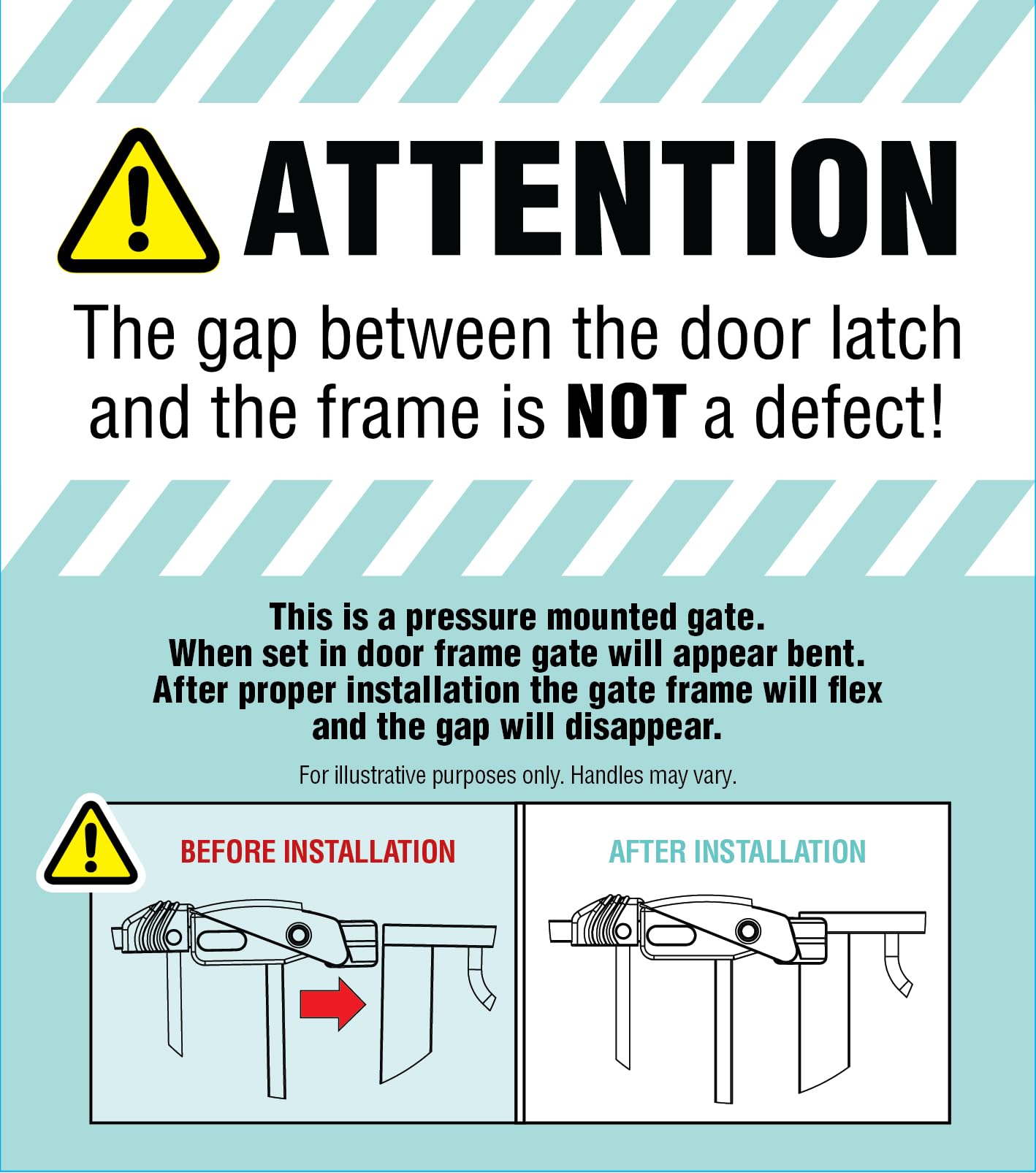 Regalo Safety 29-56" Extra Wide Baby Gate for Doorways & Bottom of Stairs, Pressure Mounted Baby Gate with Door for Babies, Toddlers & Pets, Tested & Safe for 30 Years, American Designed and Owned