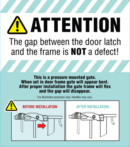 Regalo White Extra Wide Metal Pet Gate, 2" L X 49" W X 30" H