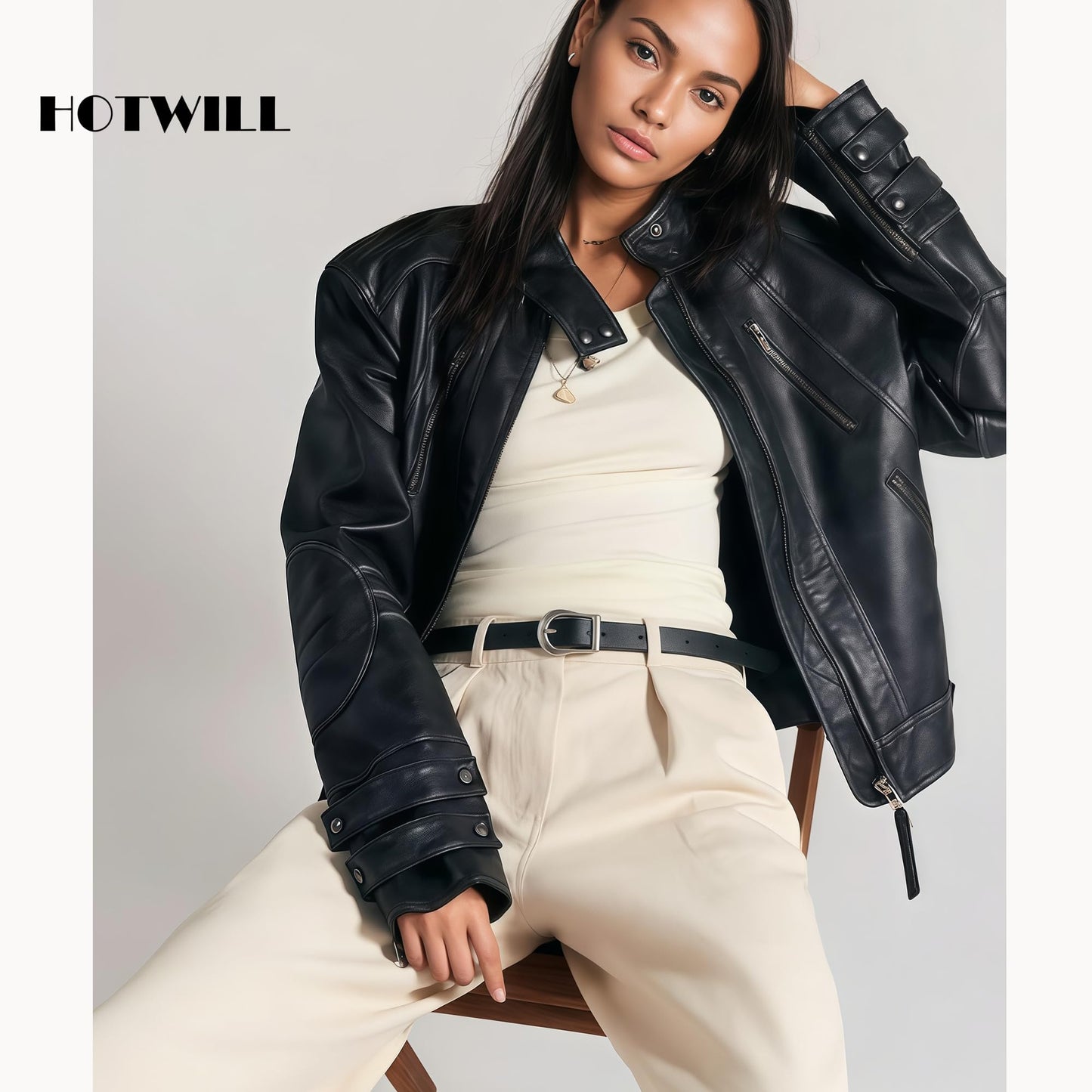 HOTWILL 4 Pack Women Skinny Belts for Jeans Dress Thin Waist Belt for Ladies Silver Buckle A Black Beige Brown White Medium