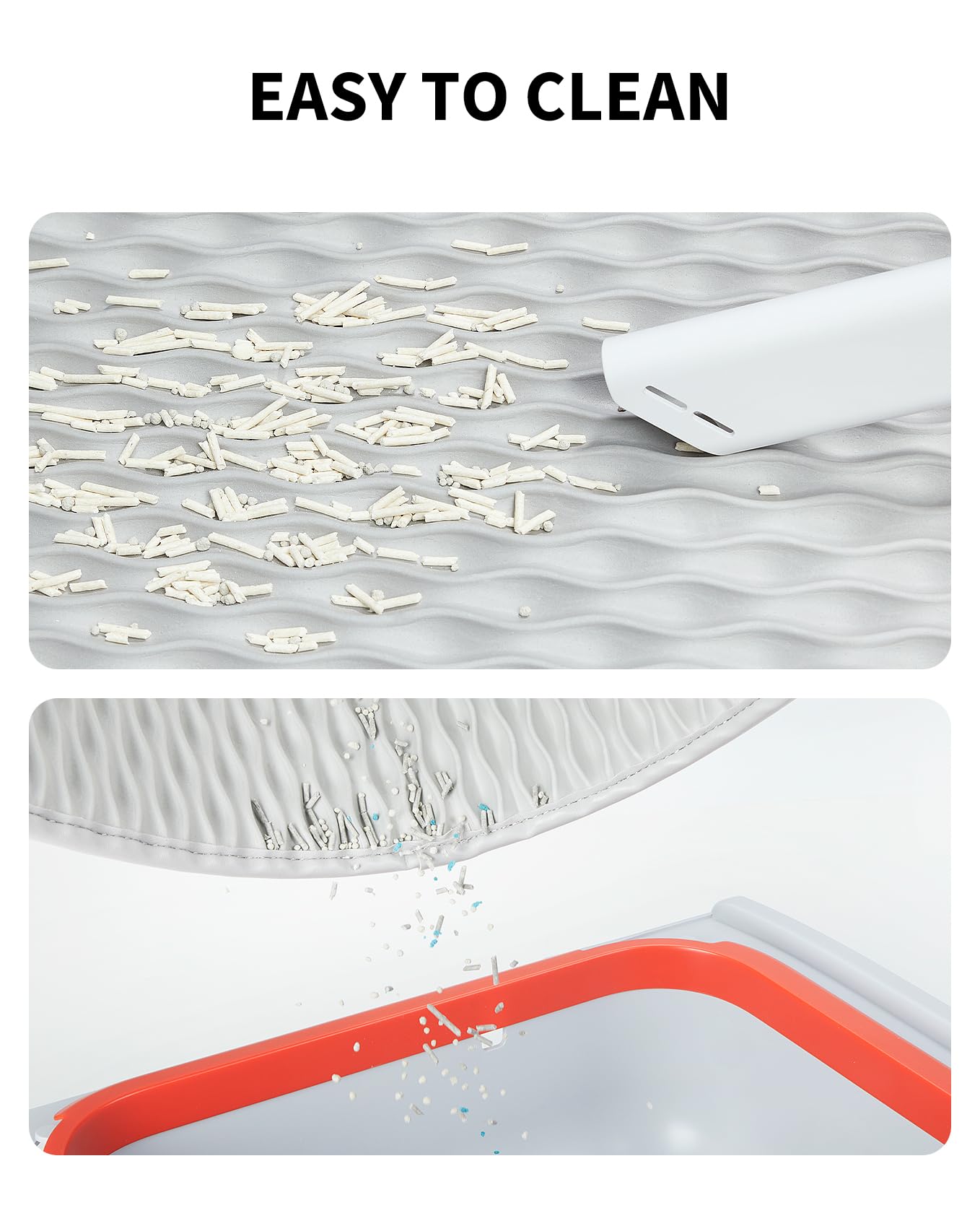 PETKIT Replaced Cat Litter Box Mat for PUROBOT Ultra/PUROBOT MAX PRO/PURAMAX 2 Automatic Cat Litter Box, Waterproof Anti-Slip Sensor Pad (Gray)