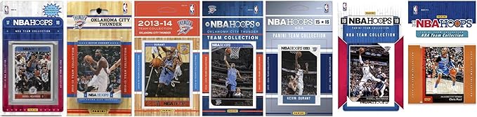 NBA Oklahoma City Thunder 7 Different Licensed Trading Card Team Sets