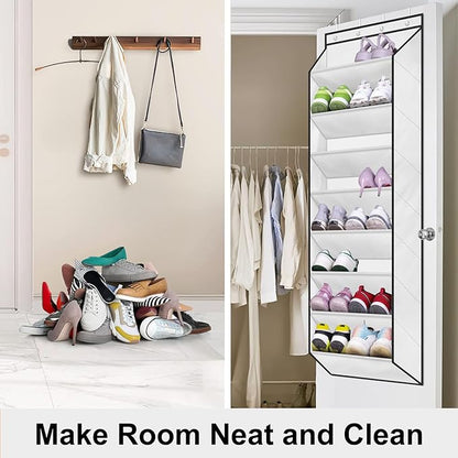 SLEEPING LAMB Over The Door Shoe Organizer
