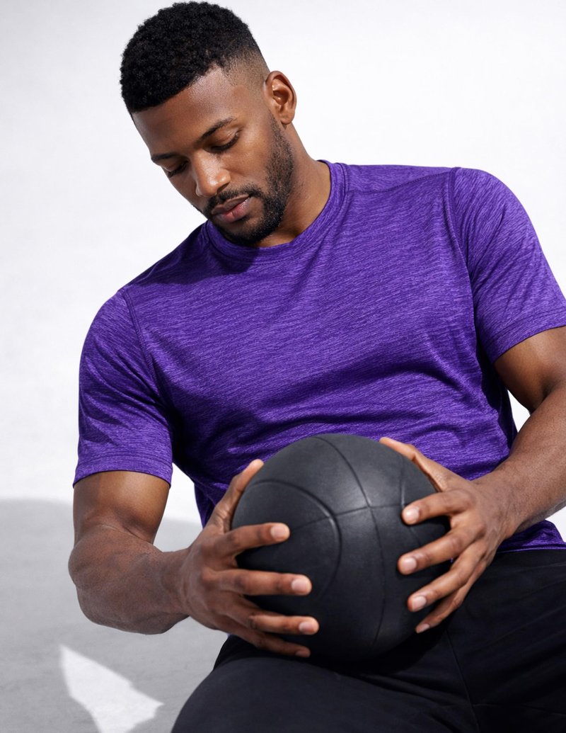 5 Pack Men’s Active Quick Dry Crew Neck T Shirts | Athletic Running Gym Workout Short Sleeve Tee Tops Bulk (Set 9, 4X-Large)